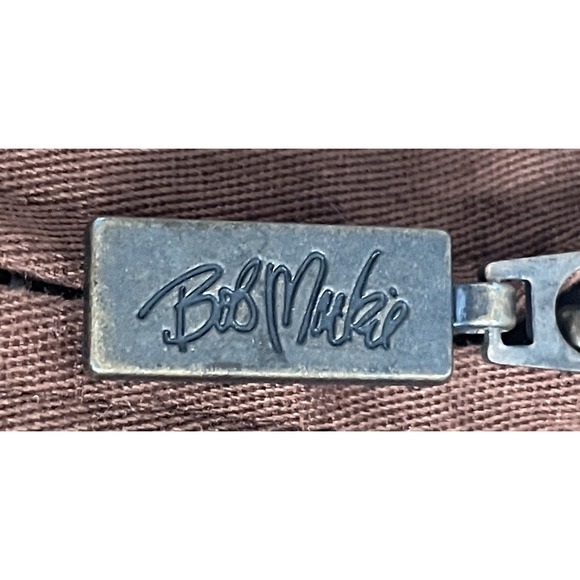 Bob Mackie Wearable Art Women's Jacket Brown Zip Up Rhinestones Bling Size XS - Picture 4 of 13